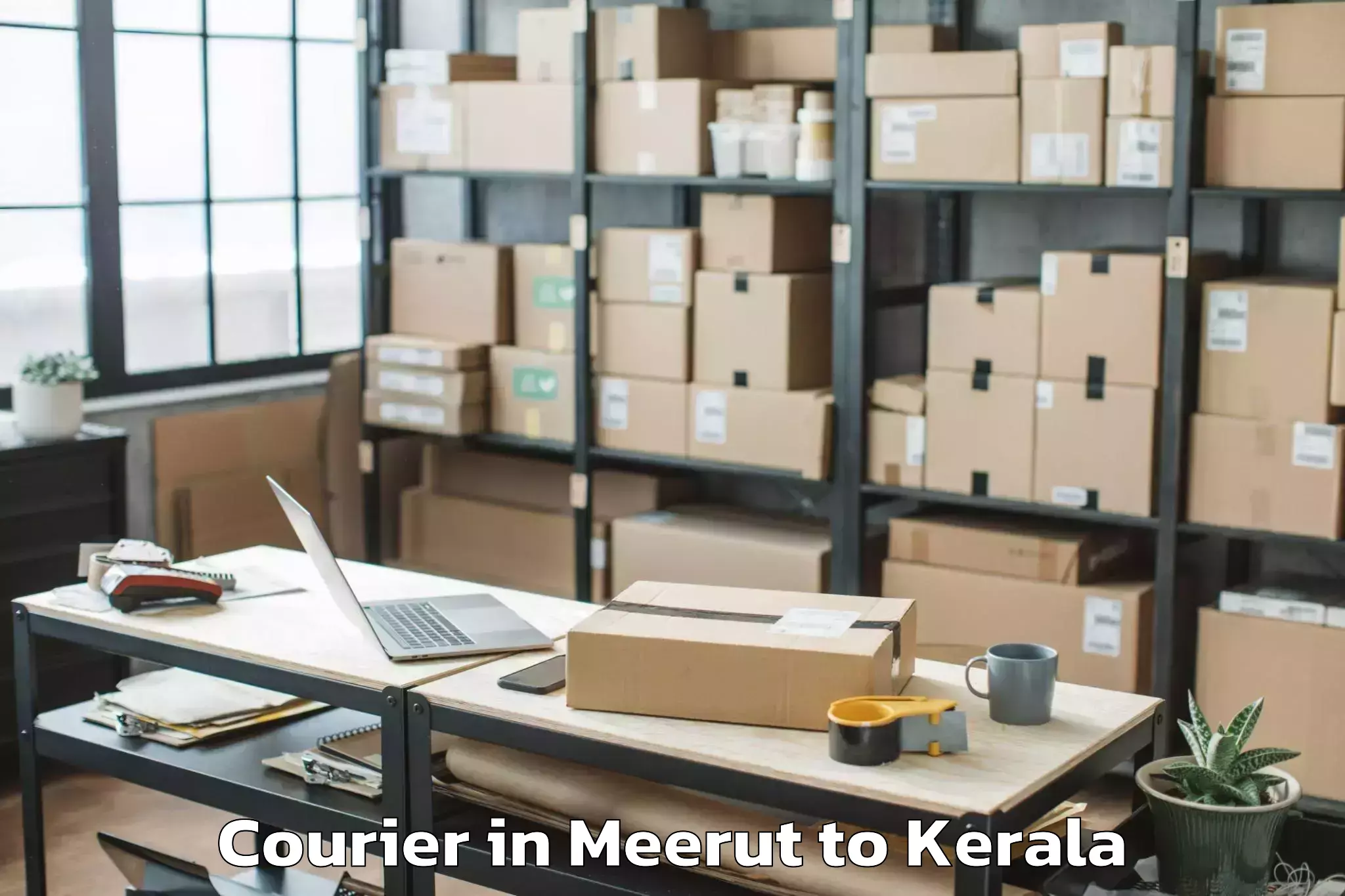 Affordable Meerut to Chittur Thathamangalam Courier